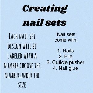 Cute glue on nails